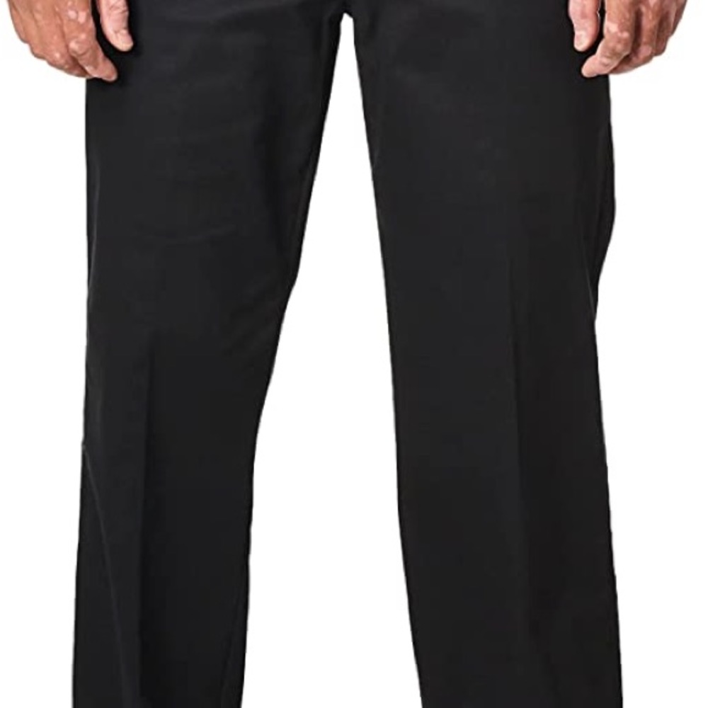 LEE Men's Total Freedom Stretch Relaxed Fit Flat Front Pant, 34x32